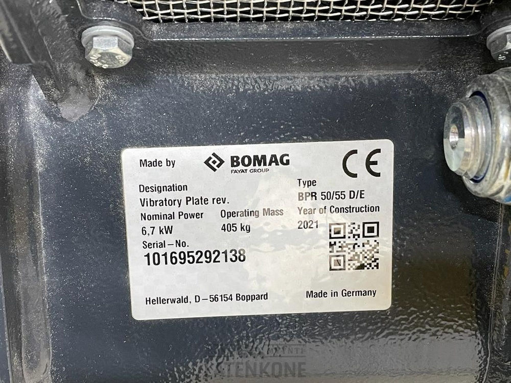 לוח רטט Bomag BPR50/55DE tärylätkä: תמונה 15