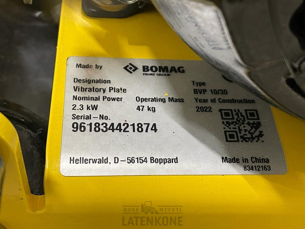 לוח רטט Bomag BVP10/30 tärylätkä: תמונה 16