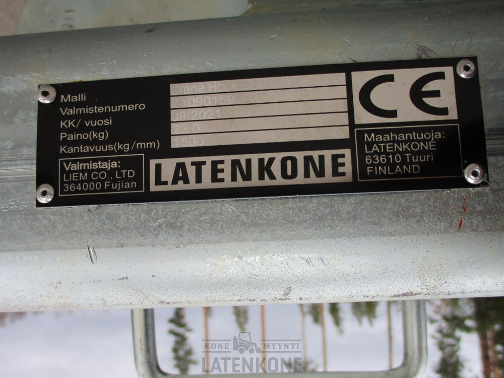 צרופה עבור מכונת בנייה Laten Nostokoukku 1,5ton puomilla: תמונה 12