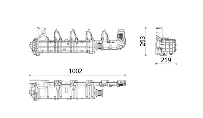 MAHLE EGR Mercedes-Benz Actros MP4/ MP5/ Antos/ Arocs EURO 6 A4711406675 - מקרר EGR עבור משאית: תמונה 3 MAHLE EGR Mercedes-Benz Actros MP4/ MP5/ Antos/ Arocs EURO 6 A4711406675 - מקרר EGR עבור משאית: תמונה 3