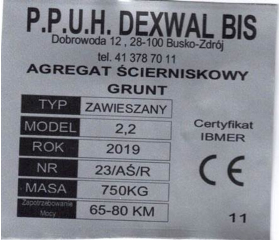 Dexwal agregat podorywkowy Grunt 2,6 m - קלטרת: תמונה 2 Dexwal agregat podorywkowy Grunt 2,6 m - קלטרת: תמונה 2