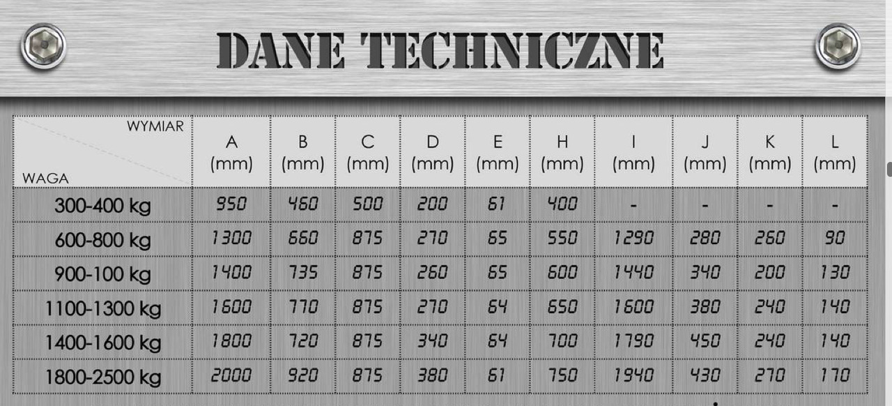 משקל נגד עבור מכונה חקלאית Kaber universal counterweight type G - 300 kg: תמונה 6