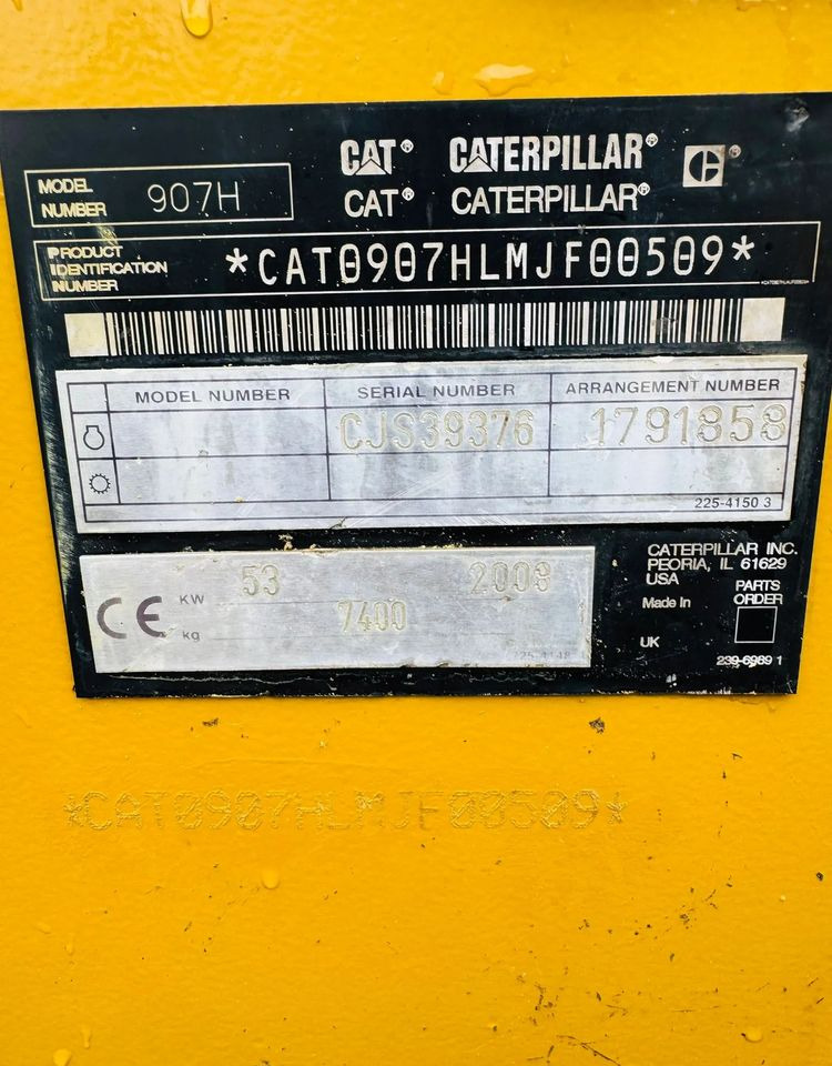 מעמיס גלגלים Caterpillar 907H: תמונה 19 מעמיס גלגלים Caterpillar 907H: תמונה 19
