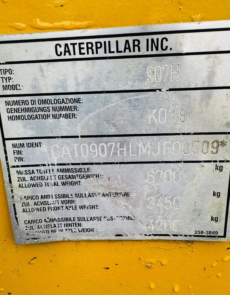 מעמיס גלגלים Caterpillar 907H: תמונה 20 מעמיס גלגלים Caterpillar 907H: תמונה 20