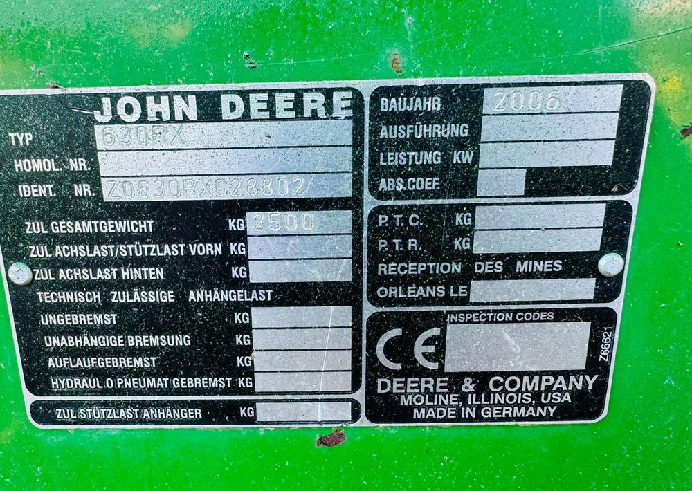 John Deere 630R - ראש תבואה: תמונה 4 John Deere 630R - ראש תבואה: תמונה 4
