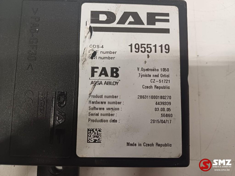 DAF Occ ECU CDS4 FAB besturingseenheid DAF - ECU עבור משאית: תמונה 4 DAF Occ ECU CDS4 FAB besturingseenheid DAF - ECU עבור משאית: תמונה 4