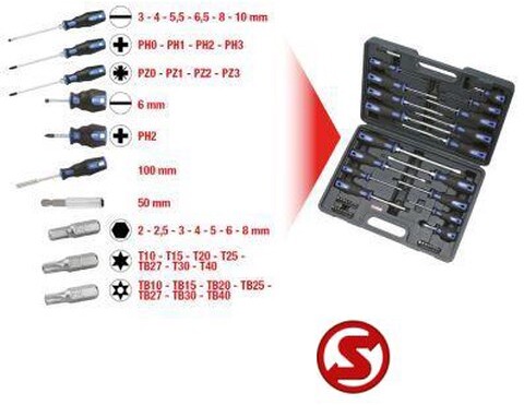 Diversen Schroevendraaier- en bitset 39dlg - כלי רכב: תמונה 2 Diversen Schroevendraaier- en bitset 39dlg - כלי רכב: תמונה 2