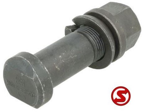 Diversen Wielbout M22x1.5 91mm + moer - אום גלגל עבור משאית: תמונה 1 Diversen Wielbout M22x1.5 91mm + moer - אום גלגל עבור משאית: תמונה 1