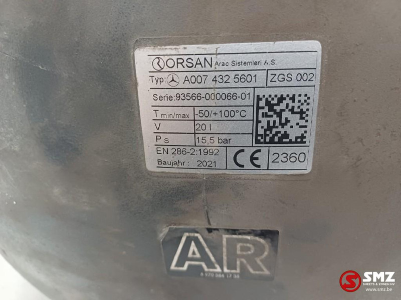 Mercedes-Benz Occ luchtketel 20L 15.5Bar Mercedes - חלקי חילוף עבור משאית: תמונה 5 Mercedes-Benz Occ luchtketel 20L 15.5Bar Mercedes - חלקי חילוף עבור משאית: תמונה 5