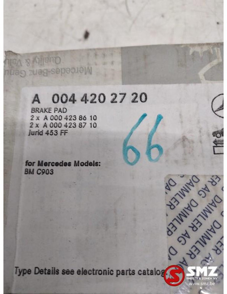 Mercedes-Benz Set remblokken mercedes sprinter w903 a0044202720 - רפידות בלימה עבור משאית: תמונה 2 Mercedes-Benz Set remblokken mercedes sprinter w903 a0044202720 - רפידות בלימה עבור משאית: תמונה 2