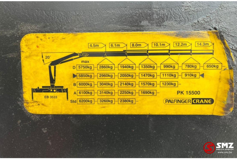 Palfinger Occ Autolaadkraan Palfinger PK15500 - זרוע: תמונה 5 Palfinger Occ Autolaadkraan Palfinger PK15500 - זרוע: תמונה 5