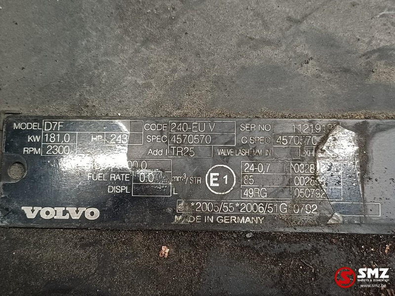 Volvo Occ motor D7F 240EUV Volvo - מנוע עבור משאית: תמונה 5 Volvo Occ motor D7F 240EUV Volvo - מנוע עבור משאית: תמונה 5