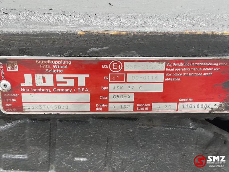 Jost Occ koppelschotel + montageplaat JSK37C JOST - מצמד גלגל חמישי עבור משאית: תמונה 5 Jost Occ koppelschotel + montageplaat JSK37C JOST - מצמד גלגל חמישי עבור משאית: תמונה 5