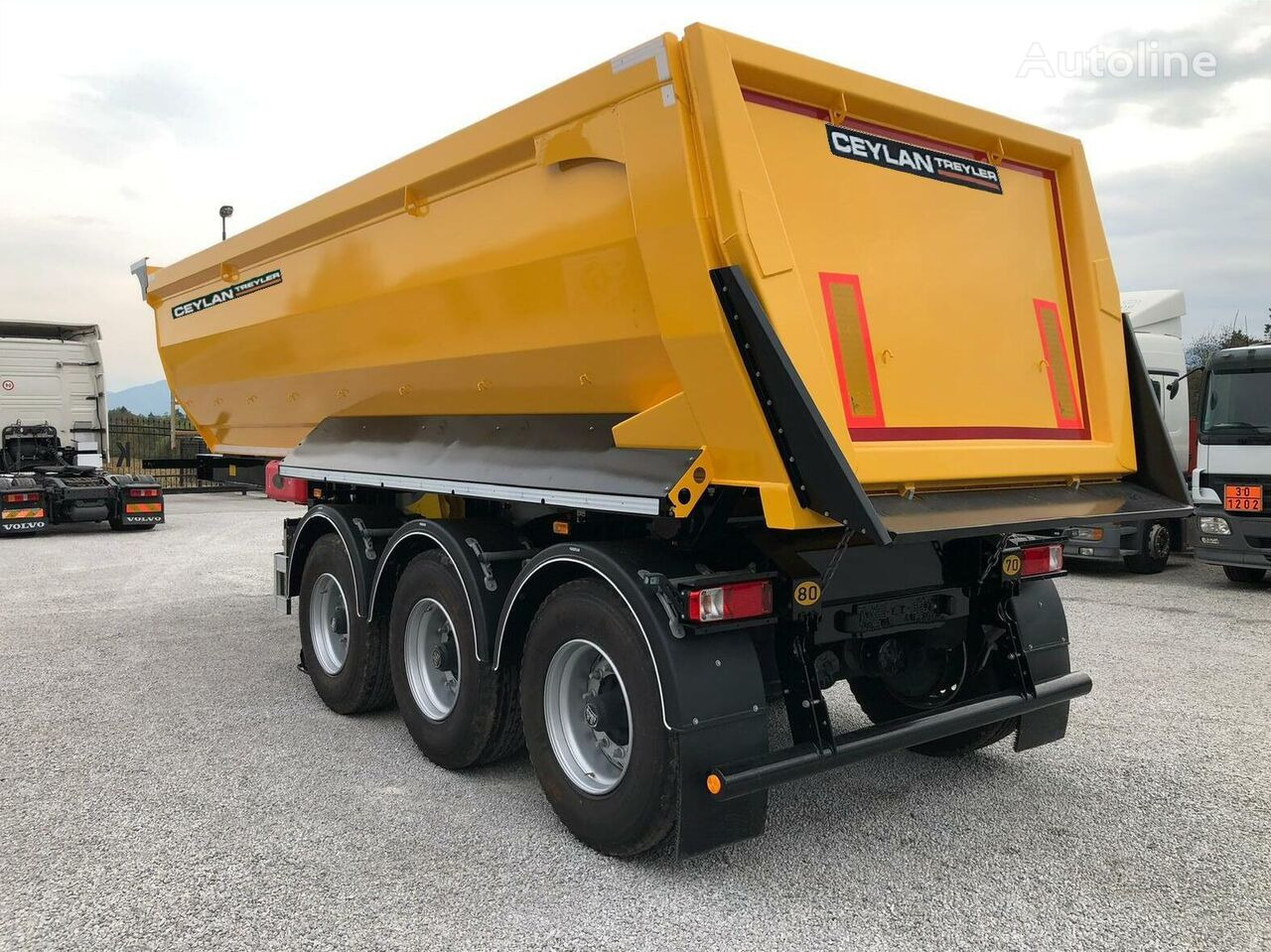 CEYLAN 3 AXLES TIPPER 22-30M3 - סמיטריילר עם מזהיר: תמונה 3 CEYLAN 3 AXLES TIPPER 22-30M3 - סמיטריילר עם מזהיר: תמונה 3