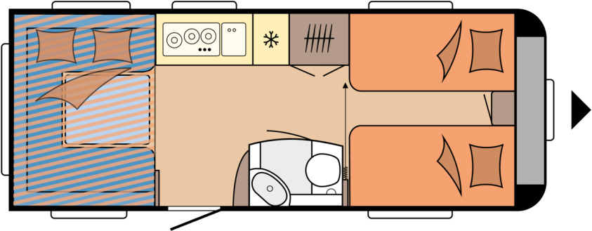 DE LUXE 515 UHL - קרוואן נגרר: תמונה 1 DE LUXE 515 UHL - קרוואן נגרר: תמונה 1