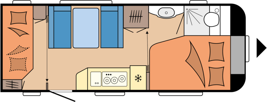 DE LUXE 540 KMFe - קרוואן נגרר: תמונה 1 DE LUXE 540 KMFe - קרוואן נגרר: תמונה 1