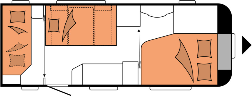 DE LUXE 540 KMFe - קרוואן נגרר: תמונה 2 DE LUXE 540 KMFe - קרוואן נגרר: תמונה 2