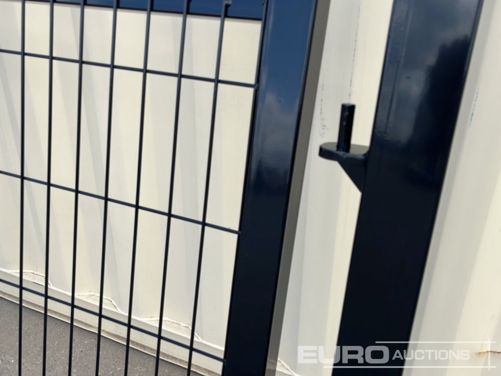 ציוד בנייה 1.2m x 2.4m Pedestrian Gate, Heavy Duty Galvanized Powder Coated, 80mm x 80mm x 3m Post (2 of), Assembly Kit (Black): תמונה 8