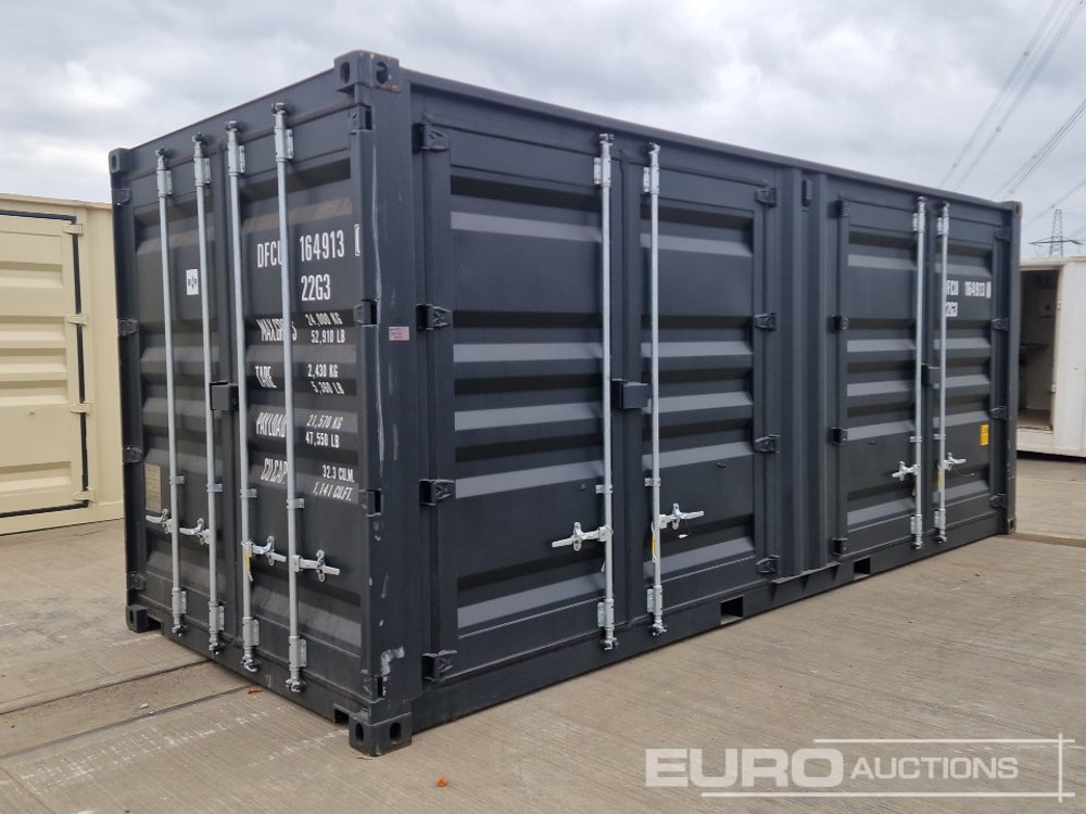 20' x 8' Contaier, 2 Side Doors, 1 End Door (Cannot Be Reconsigned) - מכולת משלוח: תמונה 1 20' x 8' Contaier, 2 Side Doors, 1 End Door (Cannot Be Reconsigned) - מכולת משלוח: תמונה 1
