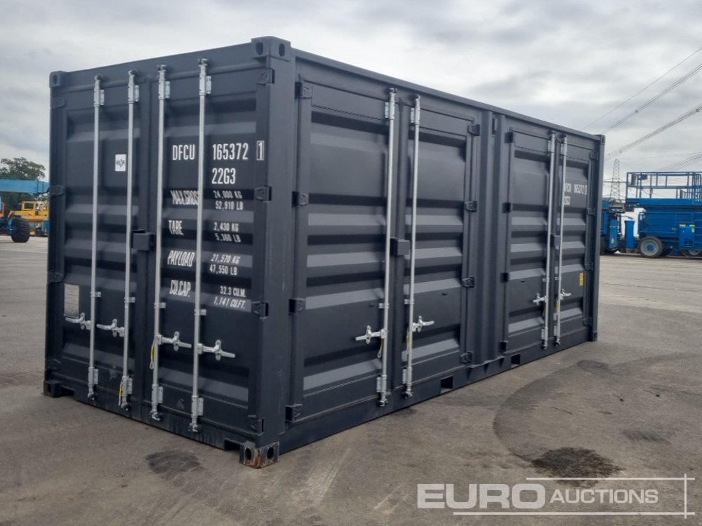 20' x 8' Container, 2 Side Doors, 1 End Door (Cannot Be Reconsigned) - מכולת משלוח: תמונה 1 20' x 8' Container, 2 Side Doors, 1 End Door (Cannot Be Reconsigned) - מכולת משלוח: תמונה 1