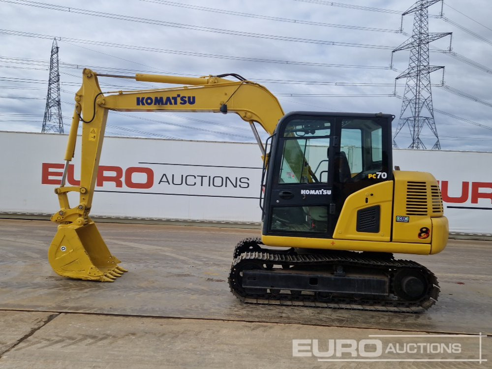 2011 Komatsu PC70-8 - מיני מחפר: תמונה 2 2011 Komatsu PC70-8 - מיני מחפר: תמונה 2