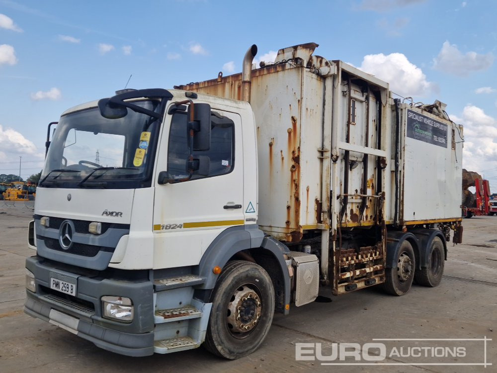 2012 Mercedes 1824 - משאית אשפה: תמונה 1 2012 Mercedes 1824 - משאית אשפה: תמונה 1
