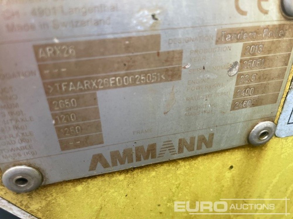 2013 Ammann ARX26 - רולר: תמונה 5 2013 Ammann ARX26 - רולר: תמונה 5