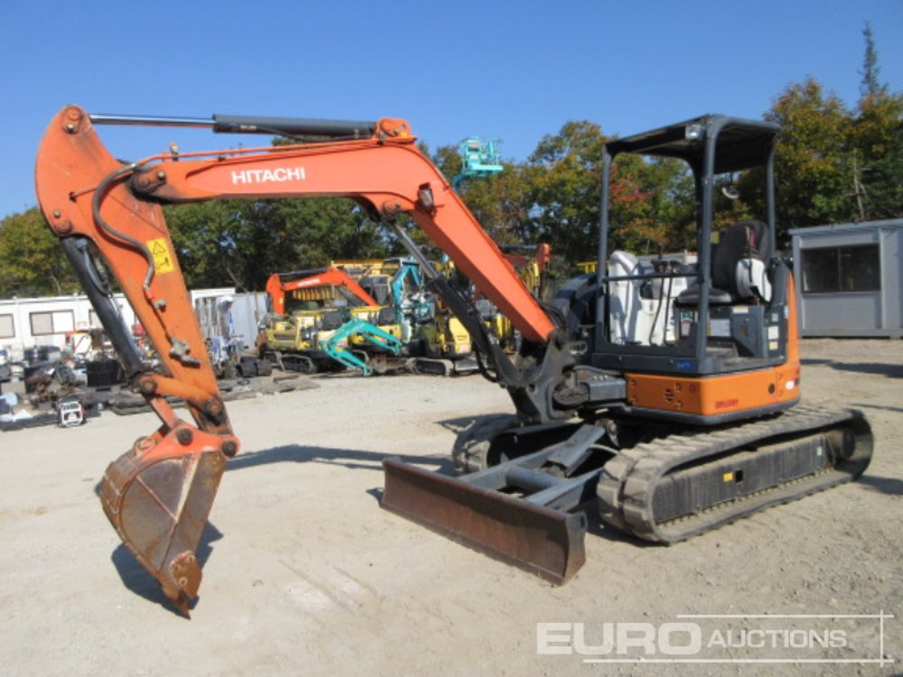 2013 Hitachi ZX40U-5A Rubber Tracks, Blade, Offset, Piped - מיני מחפר: תמונה 1 2013 Hitachi ZX40U-5A Rubber Tracks, Blade, Offset, Piped - מיני מחפר: תמונה 1