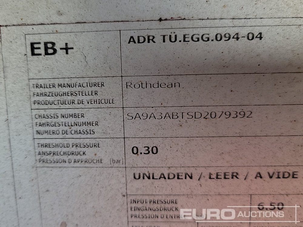 סמיטריילר עם מזהיר 2013 Rothdean Tri Axle Bulk Tipping Trailer: תמונה 38