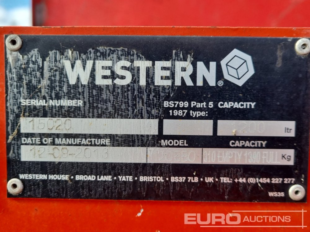 מכל אחסון 2013 Western Bunded Compressor Oil Tank: תמונה 12