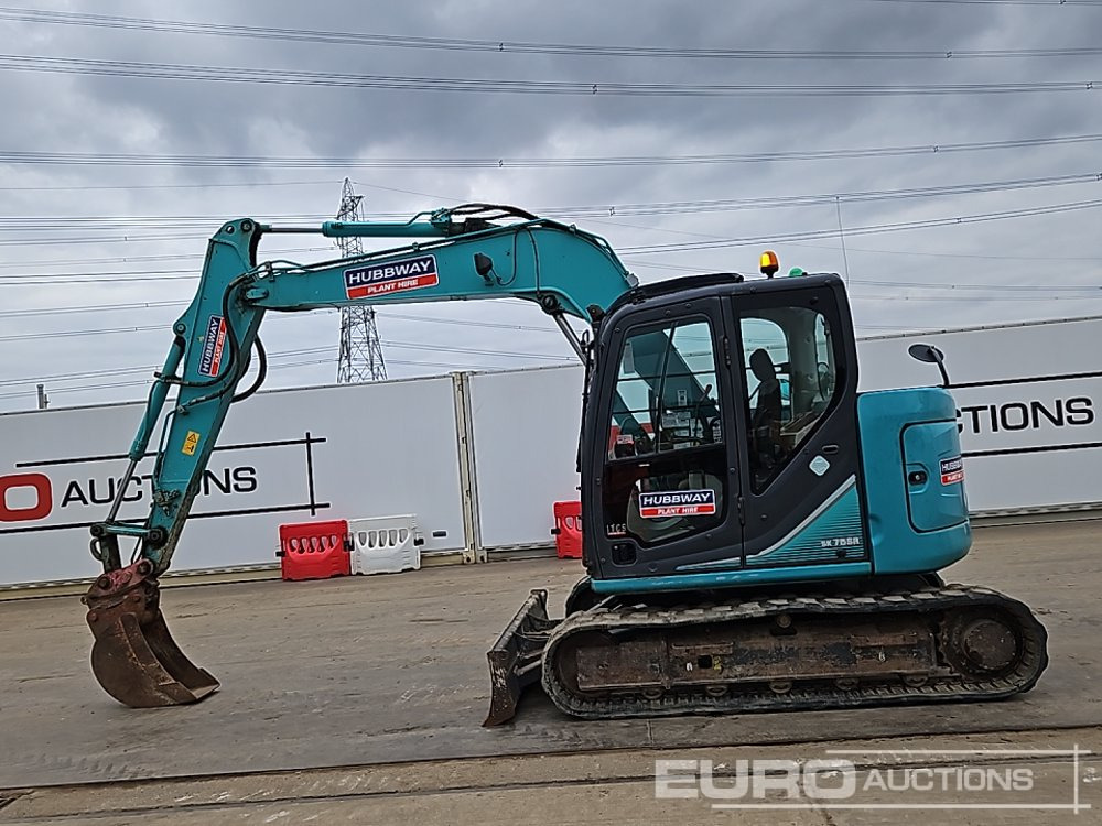 2014 Kobelco SK75SR-3E - מיני מחפר: תמונה 2 2014 Kobelco SK75SR-3E - מיני מחפר: תמונה 2