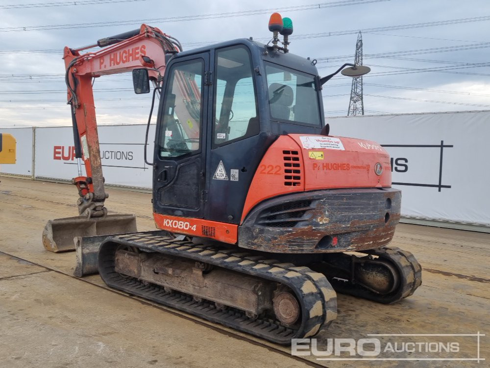 2014 Kubota KX080-4 - מיני מחפר: תמונה 3 2014 Kubota KX080-4 - מיני מחפר: תמונה 3