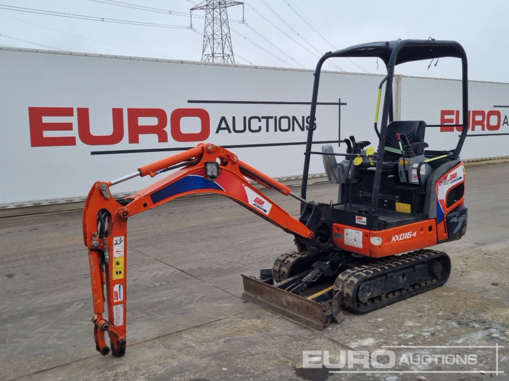 2015 Kubota KX016-4 - מיני מחפר: תמונה 1 2015 Kubota KX016-4 - מיני מחפר: תמונה 1