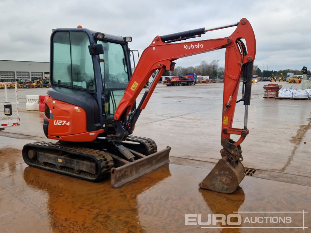 מיני מחפר 2015 Kubota U27-4: תמונה 7