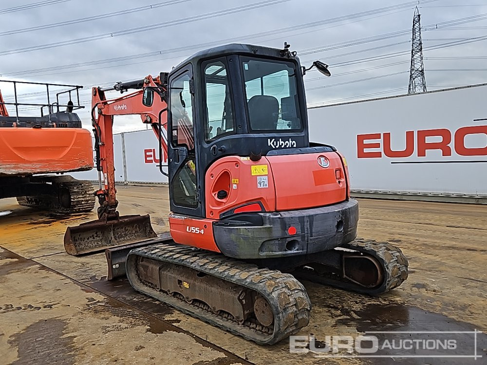 2015 Kubota U55-4 - מיני מחפר: תמונה 3 2015 Kubota U55-4 - מיני מחפר: תמונה 3
