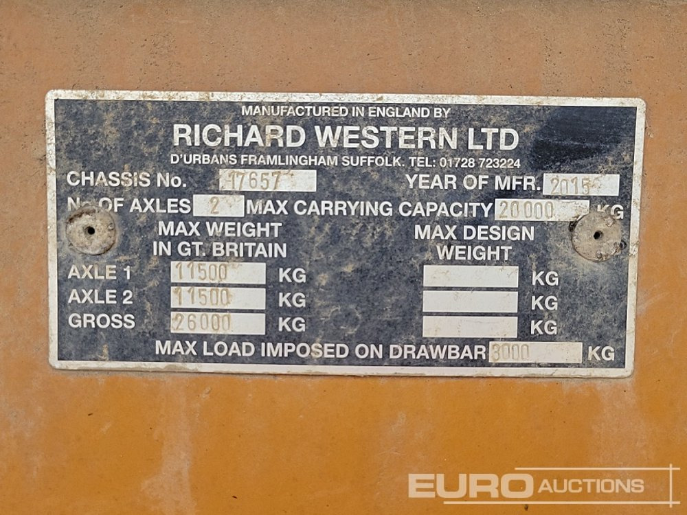 קרון נגרר חקלאי 2015 Richard Western SRT20: תמונה 31