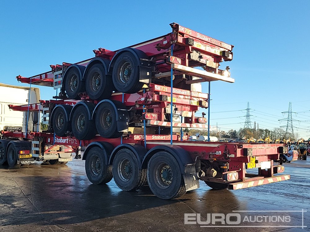 2015 SDC Tri Axle Sliding Skeletal Trailer (3 of) - סמיטריילר צד נופל/ שטוח: תמונה 3 2015 SDC Tri Axle Sliding Skeletal Trailer (3 of) - סמיטריילר צד נופל/ שטוח: תמונה 3