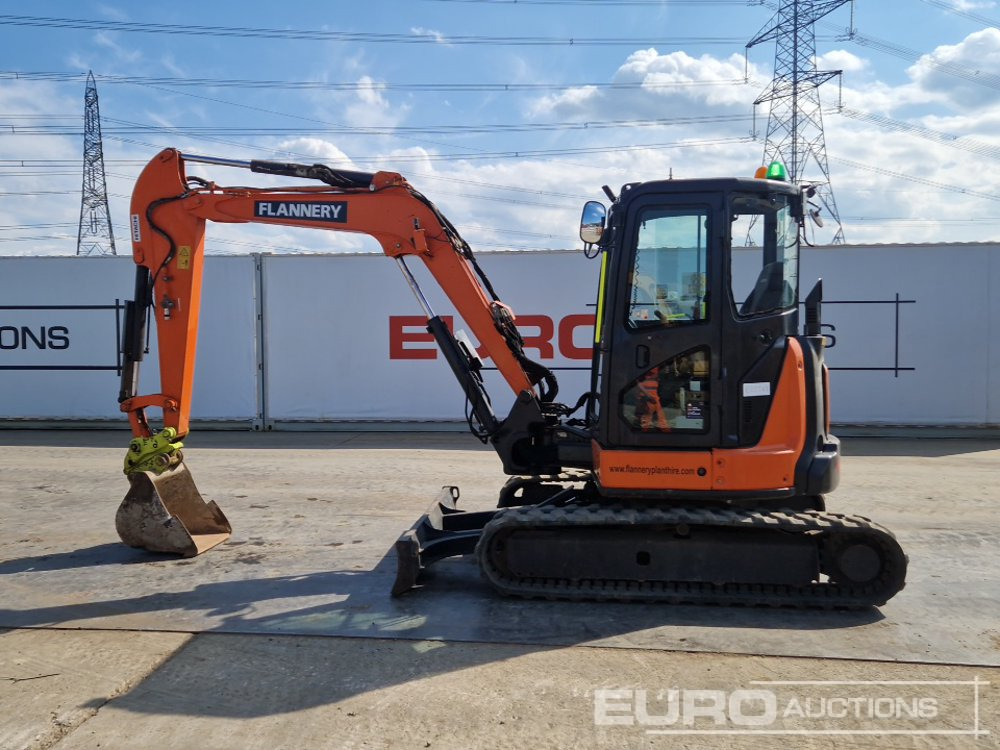 2016 Hitachi ZX55U-5A - מיני מחפר: תמונה 2 2016 Hitachi ZX55U-5A - מיני מחפר: תמונה 2