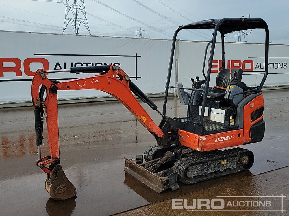 2016 Kubota KX016-4 - מיני מחפר: תמונה 1 2016 Kubota KX016-4 - מיני מחפר: תמונה 1