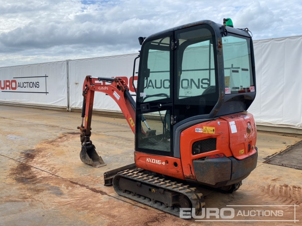 2016 Kubota KX016-4 - מיני מחפר: תמונה 3 2016 Kubota KX016-4 - מיני מחפר: תמונה 3