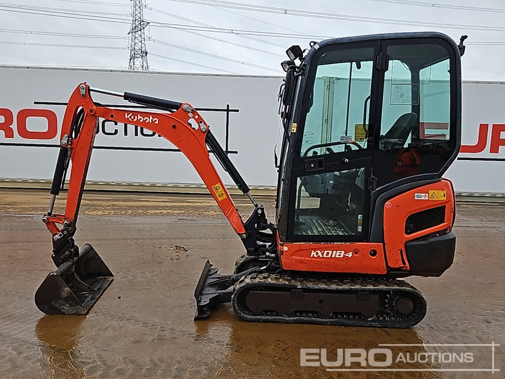 2016 Kubota KX018-4 - מיני מחפר: תמונה 2 2016 Kubota KX018-4 - מיני מחפר: תמונה 2