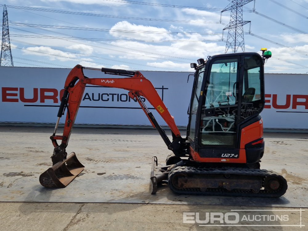 2016 Kubota U27-4 - מיני מחפר: תמונה 2 2016 Kubota U27-4 - מיני מחפר: תמונה 2
