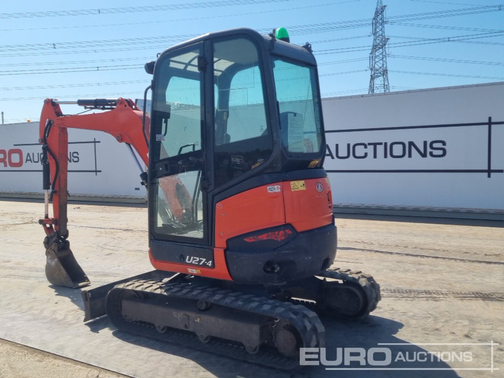 2016 Kubota U27-4 - מיני מחפר: תמונה 3 2016 Kubota U27-4 - מיני מחפר: תמונה 3