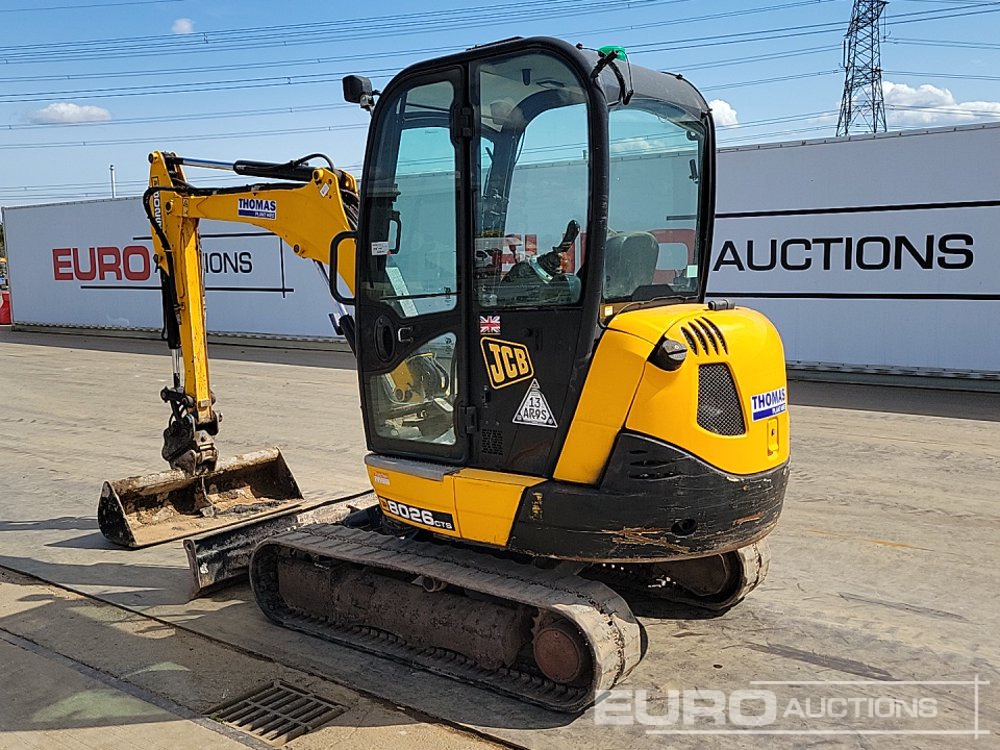 2017 JCB 8026CTS - מיני מחפר: תמונה 3 2017 JCB 8026CTS - מיני מחפר: תמונה 3
