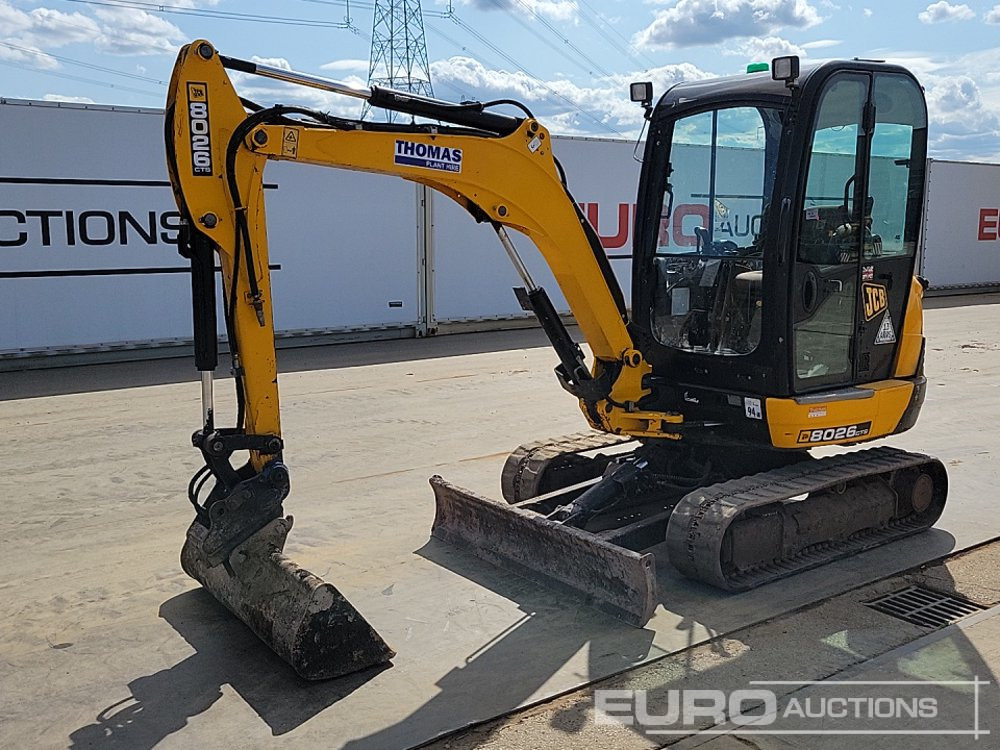 2017 JCB 8026CTS - מיני מחפר: תמונה 1 2017 JCB 8026CTS - מיני מחפר: תמונה 1