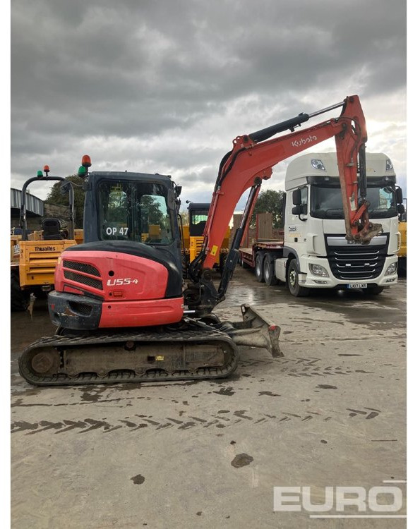 2017 Kubota U55-4 - מיני מחפר: תמונה 3 2017 Kubota U55-4 - מיני מחפר: תמונה 3