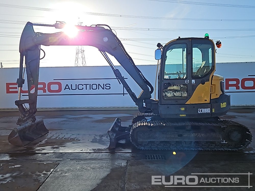 2017 Volvo ECR88D - מיני מחפר: תמונה 2 2017 Volvo ECR88D - מיני מחפר: תמונה 2