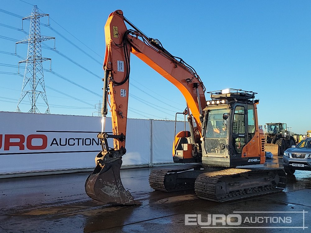 2018 Doosan DX140LC-5 - מחפר סורק: תמונה 1 2018 Doosan DX140LC-5 - מחפר סורק: תמונה 1