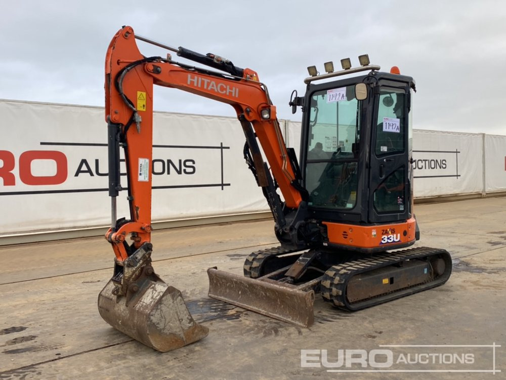2018 Hitachi ZX33U-5A CLR - מיני מחפר: תמונה 1 2018 Hitachi ZX33U-5A CLR - מיני מחפר: תמונה 1