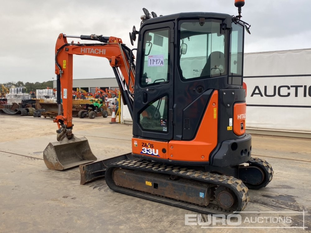 2018 Hitachi ZX33U-5A CLR - מיני מחפר: תמונה 3 2018 Hitachi ZX33U-5A CLR - מיני מחפר: תמונה 3
